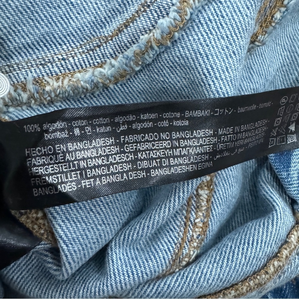 Zara denim bustier blue corset top BLOGGERS FAVORITE!!! size S NEW - Picture 11 of 11